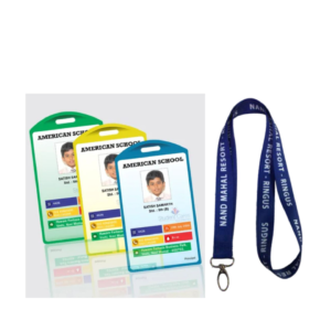 Pasting ID Card with Digital Lanyard
