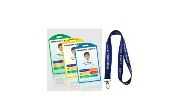 Pasting ID Card with Digital Lanyard